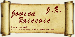 Jovica Raičević vizit kartica